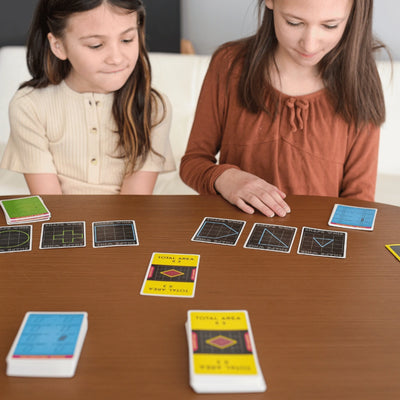 Shape Whiz by SimplyFun is a fun geometry game and measurement game for ages 10 and up.