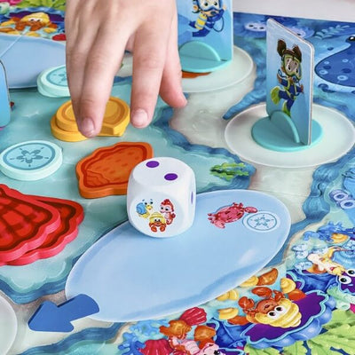 Shelly's Pearl by SimplyFun is an early trading game for ages 4 and up.