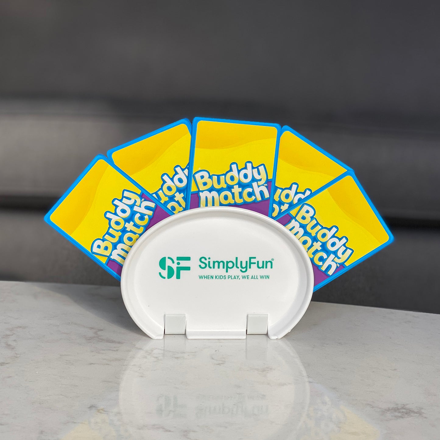 SimplyFun Playing Card Holders are great for hands of all sizes, and can be held or stand upright on a table.