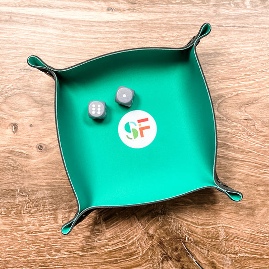 The SimplyFun Dice Tray softens the clatter of dice and contains your rolls.