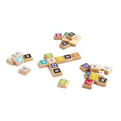 Sumology: Fun math game with wooden tiles