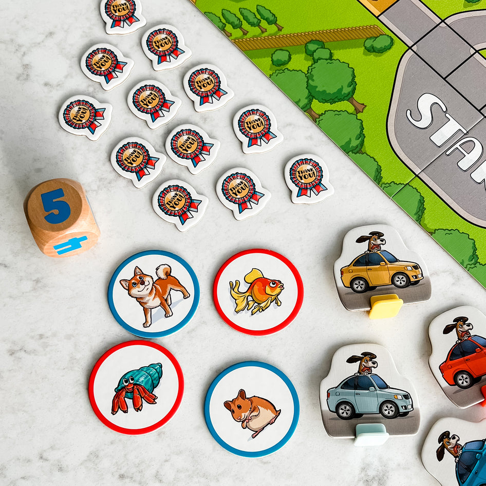 Take Us Home by SimplyFun is a fun pet game focusing on counting and matching for ages 5 and up.