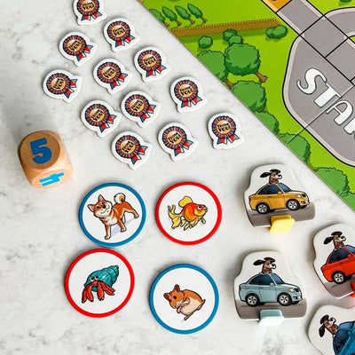Take Us Home by SimplyFun is a fun pet game focusing on counting and matching for ages 5 and up.
