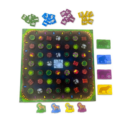 Tar Trackers by SimplyFun is a memory and spatial reasoning game with magnets and cute saber-toothed tigers.