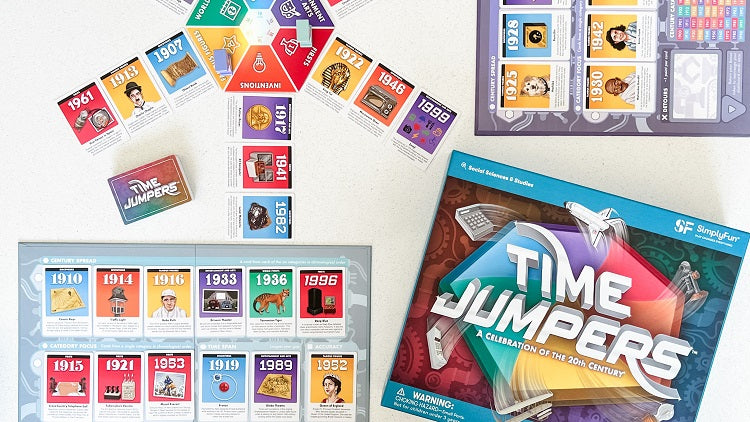 Time Jumpers by SimplyFun lets you learn about some of the greatest achievements, discoveries, and events of the 20th century.