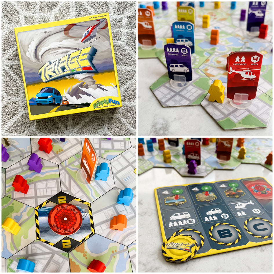 Strategy Starter Game Set from SimplyFun, including Triage, Chess on the Loose, and High Tail It!