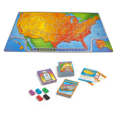 Let's Drive by SimplyFun is a fun geography game that teaches state facts about the USA.