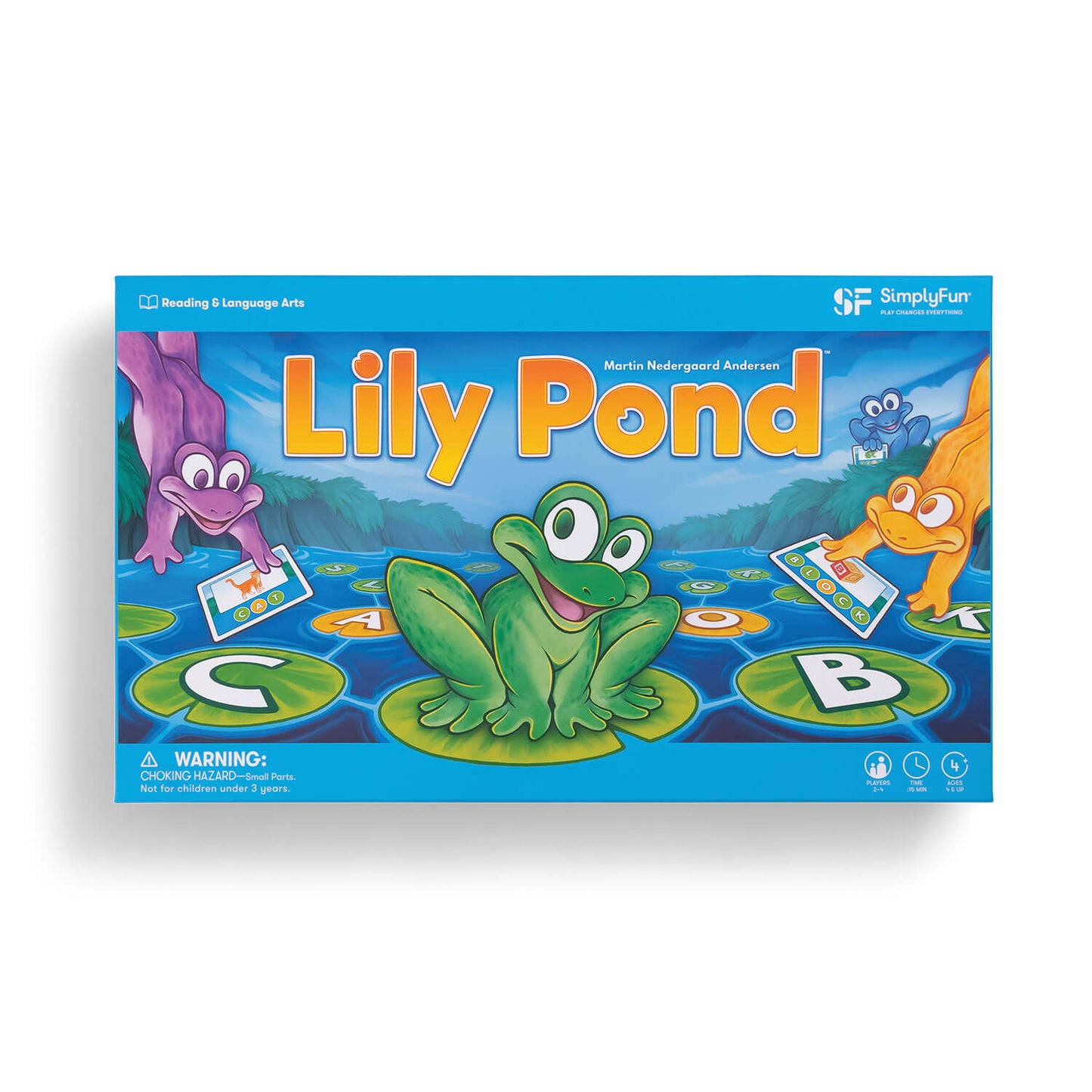 Lily Pond by SimplyFun is a fun early reading game and spelling game for ages 4 and up.-SimplyFun