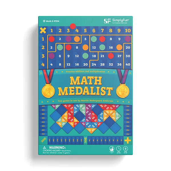 Math Medalist Board Game - Addition & Multiplication Game-SimplyFun