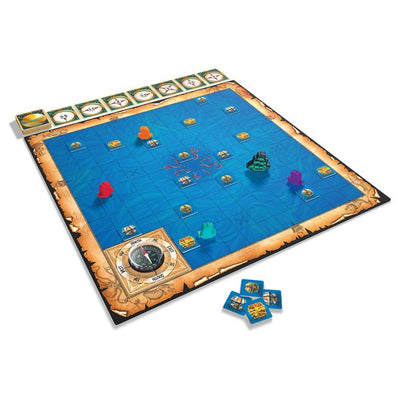 Phantom Seas: Compass and navigation board game with pirate ships