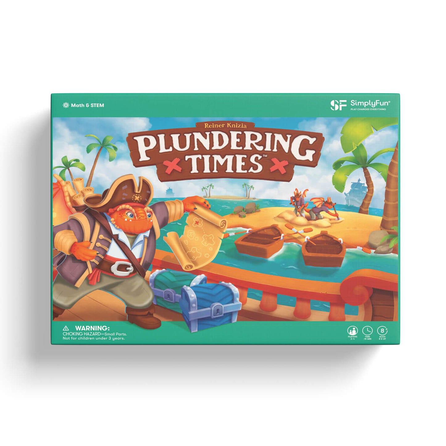 Plundering Times by SimplyFun—a fun, educational board game focusing on multiplication and addition skills.-SimplyFun