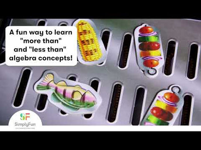 Grill Party by SimplyFun is a fun math and STEM game that helps teach algebra concepts for ages 8 and up