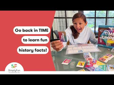 Learn about history and pop culture with SimplyFun’s game Time Jumpers.