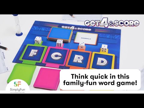 Get 4 & Score: Spelling and word association game – SimplyFun