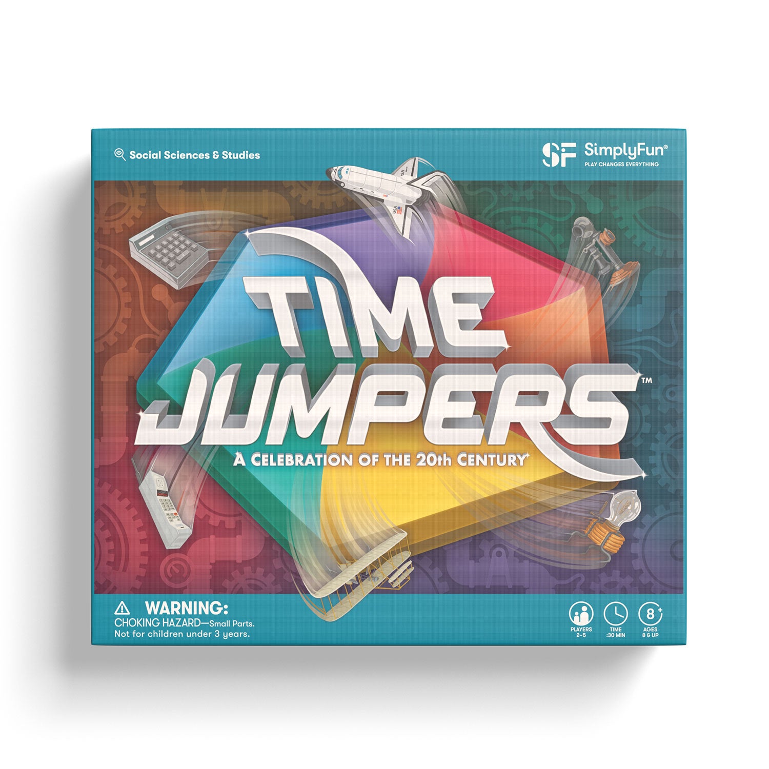 Learn about history and pop culture with SimplyFun’s game Time Jumpers.