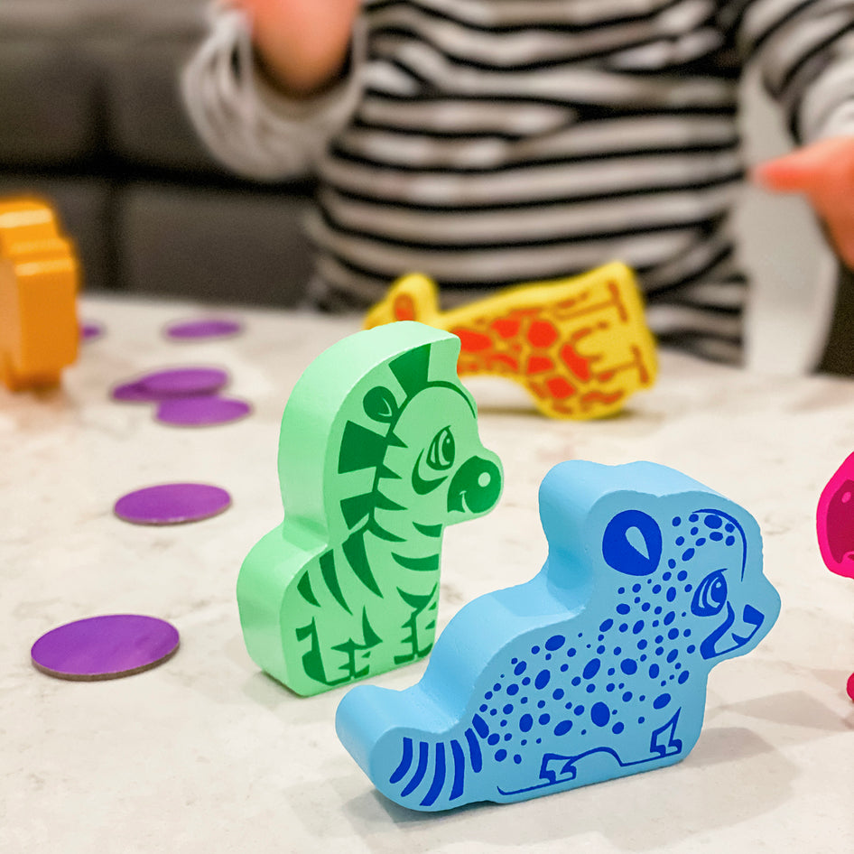 Animal Snacks preschool board game by SimplyFun for ages 3 and up