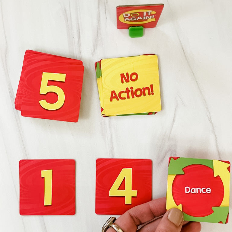 Do It Again by SimplyFun is a memory game and gross motor skill game for ages 7 and up