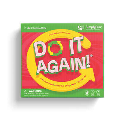 Do It Again by SimplyFun is a memory game and gross motor skill game for ages 7 and up