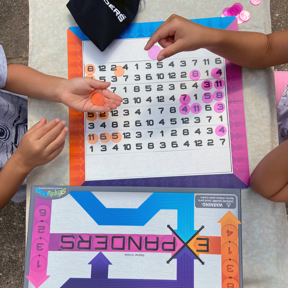 Expanders by SimplyFun is a fun math game that focuses on addition and planning for ages 7 and up