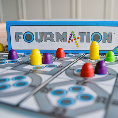 Fourmation by SimplyFun is a fun math game focusing on addition and strategy for ages 8 and up.