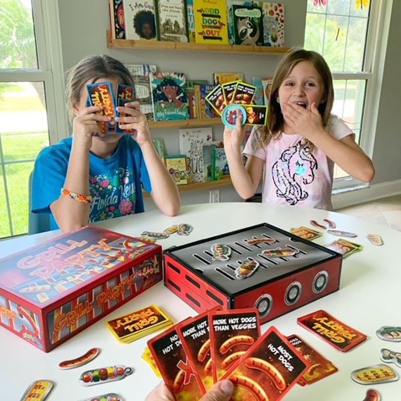 Grill Party by SimplyFun is a fun math and STEM game that helps teach algebra concepts for ages 8 and up