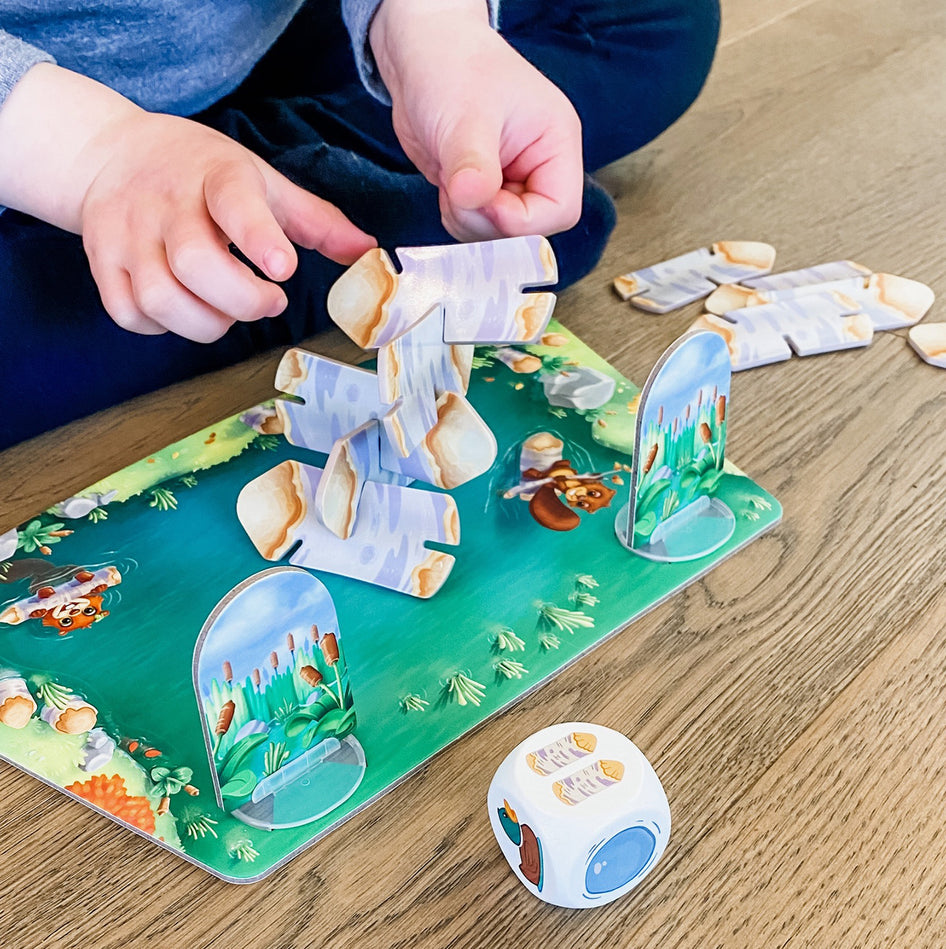 Hazel's Helpers by SimplyFun is a fun game focusing on fine motor skills and decision making for ages 4 and up.