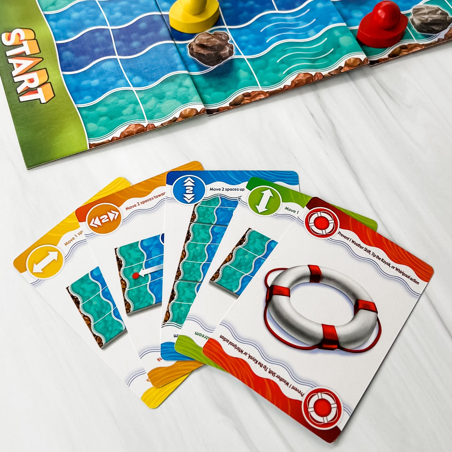 Kayak Chaos by SimplyFun is a planning and predicting game for ages 8 and up.