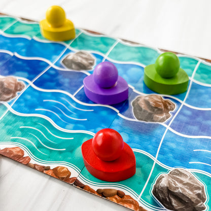 Kayak Chaos by SimplyFun is a planning and predicting game for ages 8 and up.