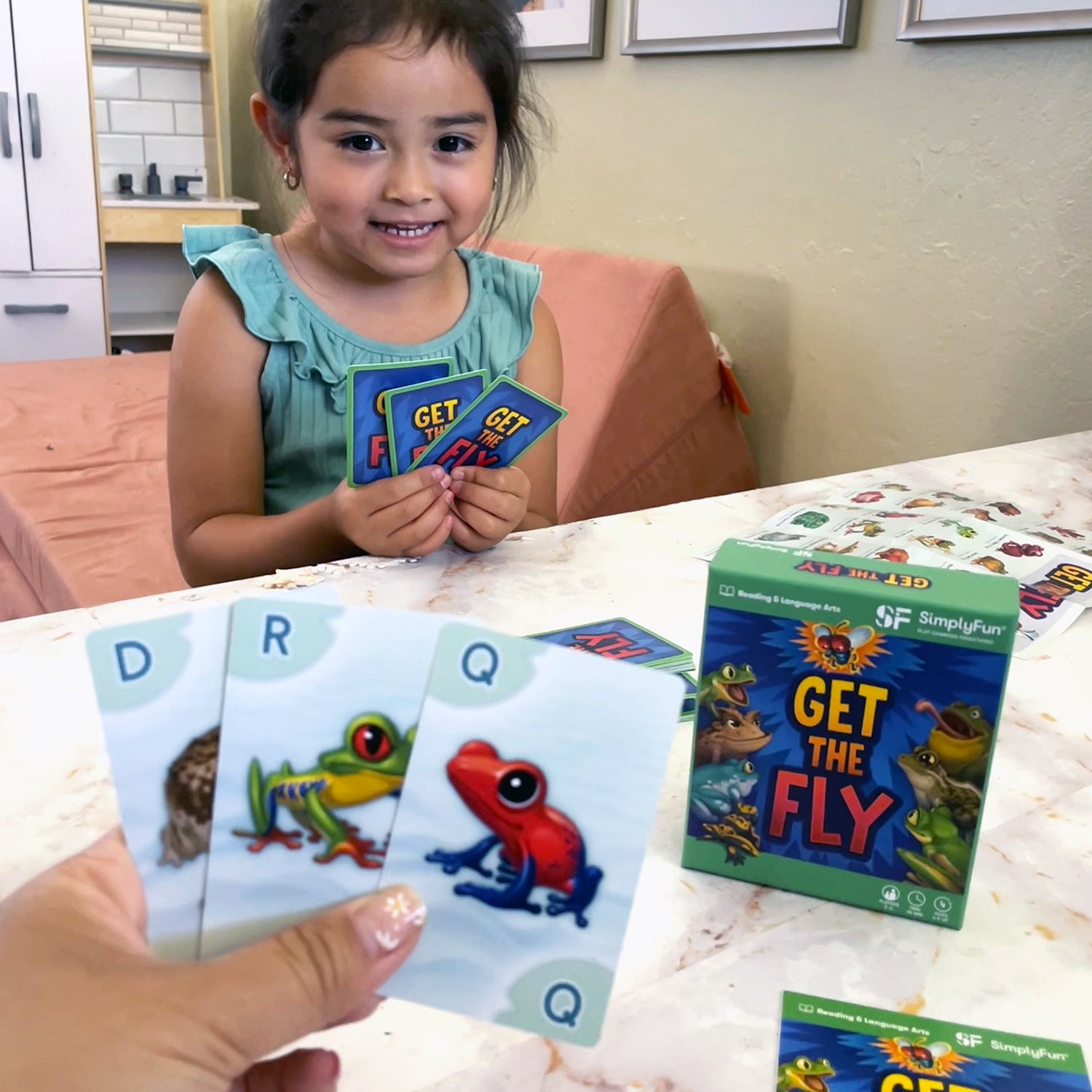 Kids on the Go Card Set by SimplyFun is a fun set of card games focused on colors, shapes, numbers, and letters.