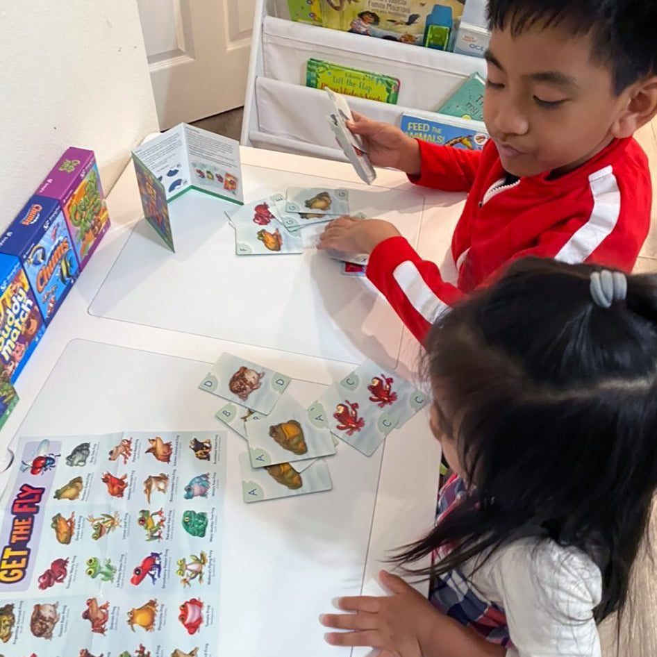 Kids on the Go Card Set by SimplyFun is a fun set of card games focused on colors, shapes, numbers, and letters.