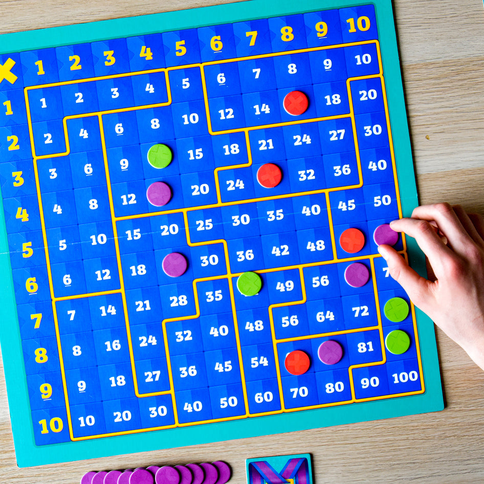 Math Medalist by SimplyFun is a fun math game to help kids aged 8 and up practice their multiplication and addition.