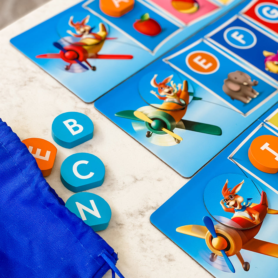 Rooby's ABCs by SimplyFun is a letter recognition game focusing on alphabet sequencing for ages 3 and up.