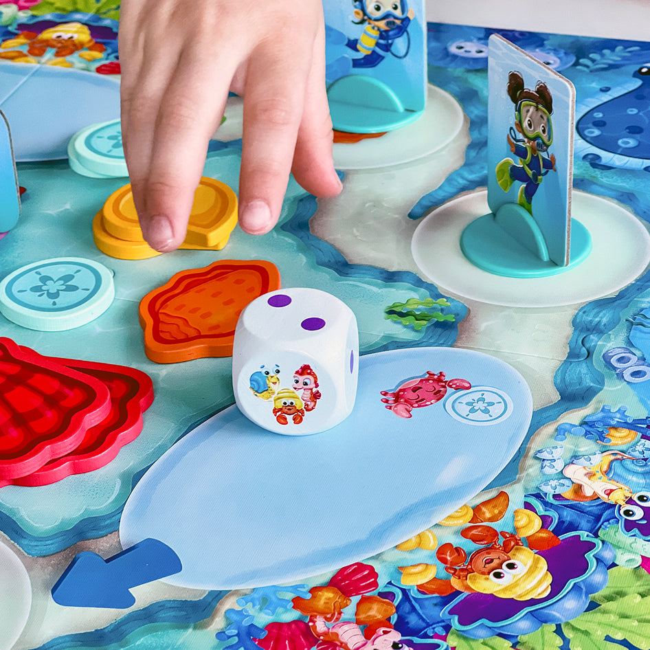 Shelly's Pearl by SimplyFun is an early trading game for ages 4 and up.