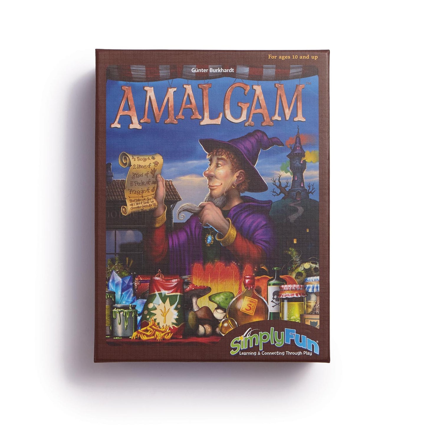 Amalgam strategy board game by SimplyFun for ages 10 and up