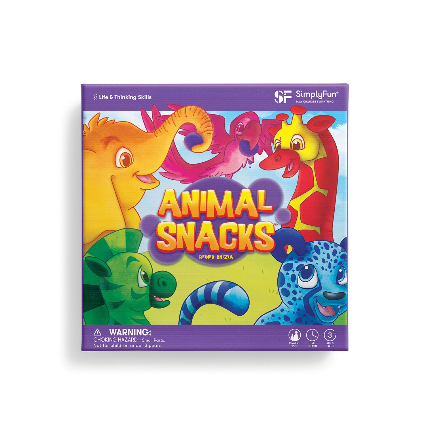 Animal Snacks preschool board game by SimplyFun for ages 3 and up