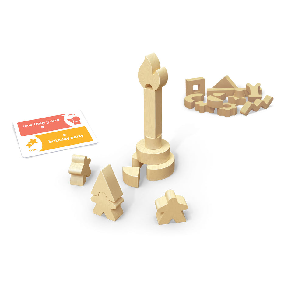 Asymbol by SimplyFun is a 3D building game for family game night or kids aged 8 and up