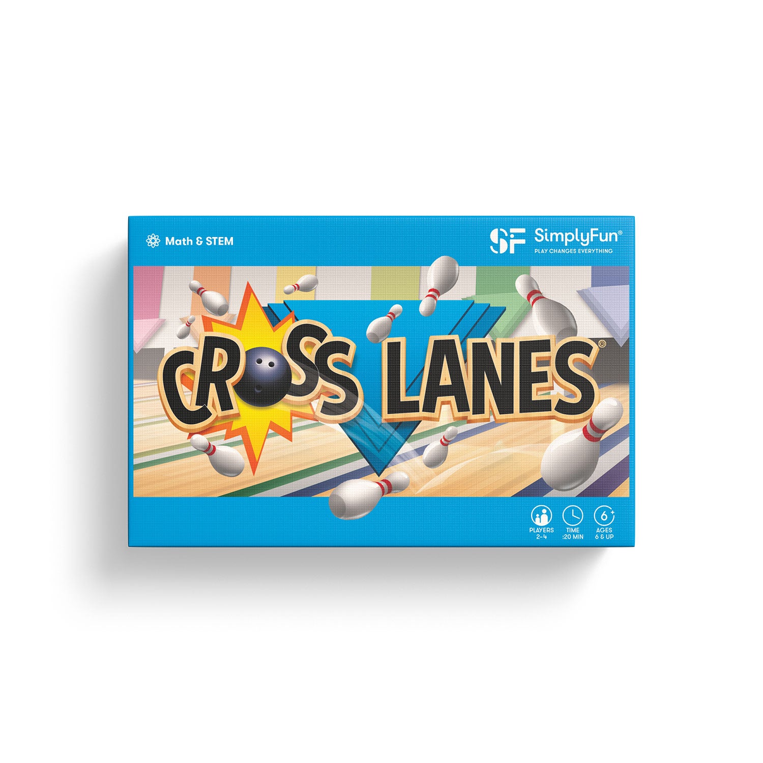 Cross Lanes by SimplyFun is a fun bowling game and sequencing game for ages 6 and up