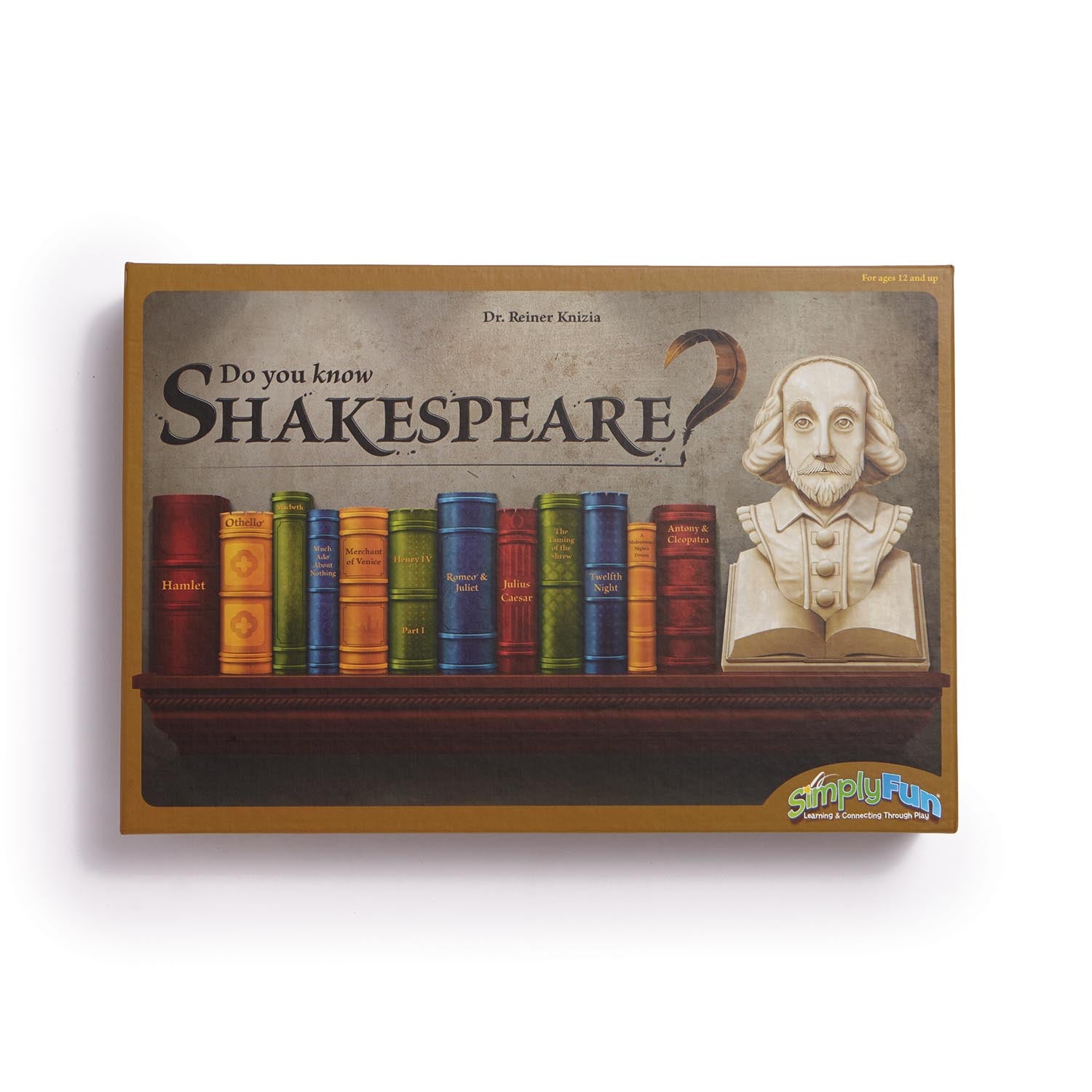 Do You Know Shakespeare by SimplyFun is a shakespeare trivia game for ages 12 and up
