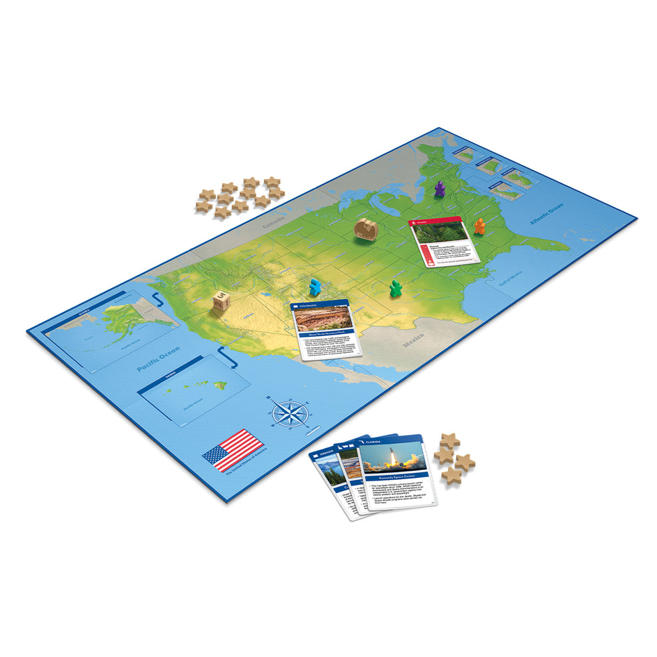 Eagle Chase by SimplyFun is a fun geography game and history game for ages 10 and up.