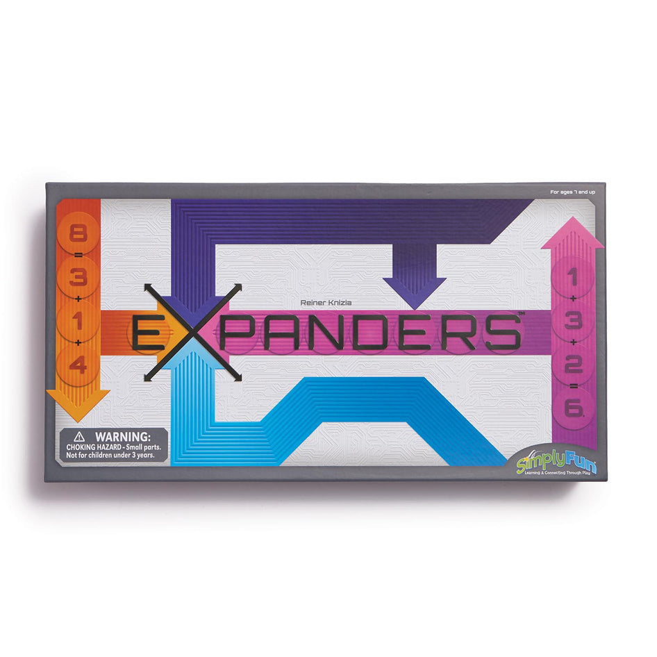 Expanders by SimplyFun is a fun math game that focuses on addition and planning for ages 7 and up