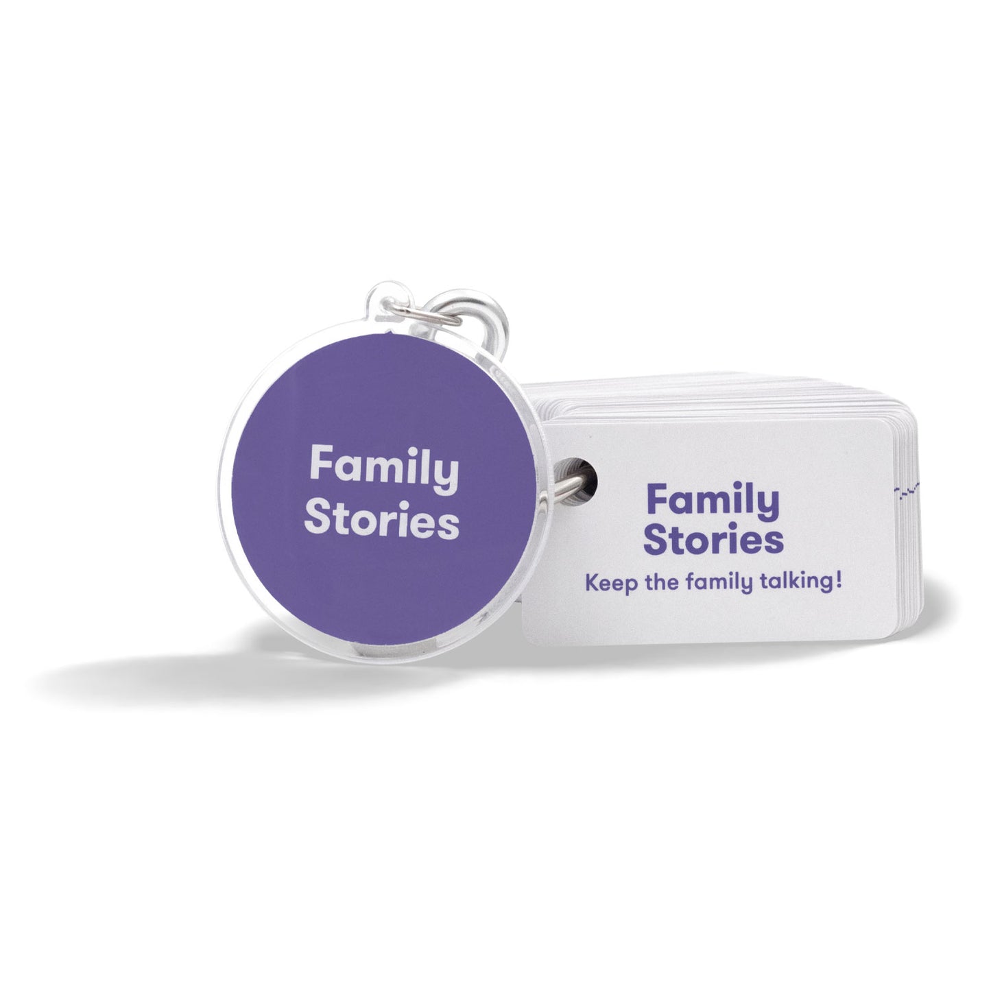 The Family Stories Chat Ring by SimplyFun is a portable game and a social game for ages 5 and up.