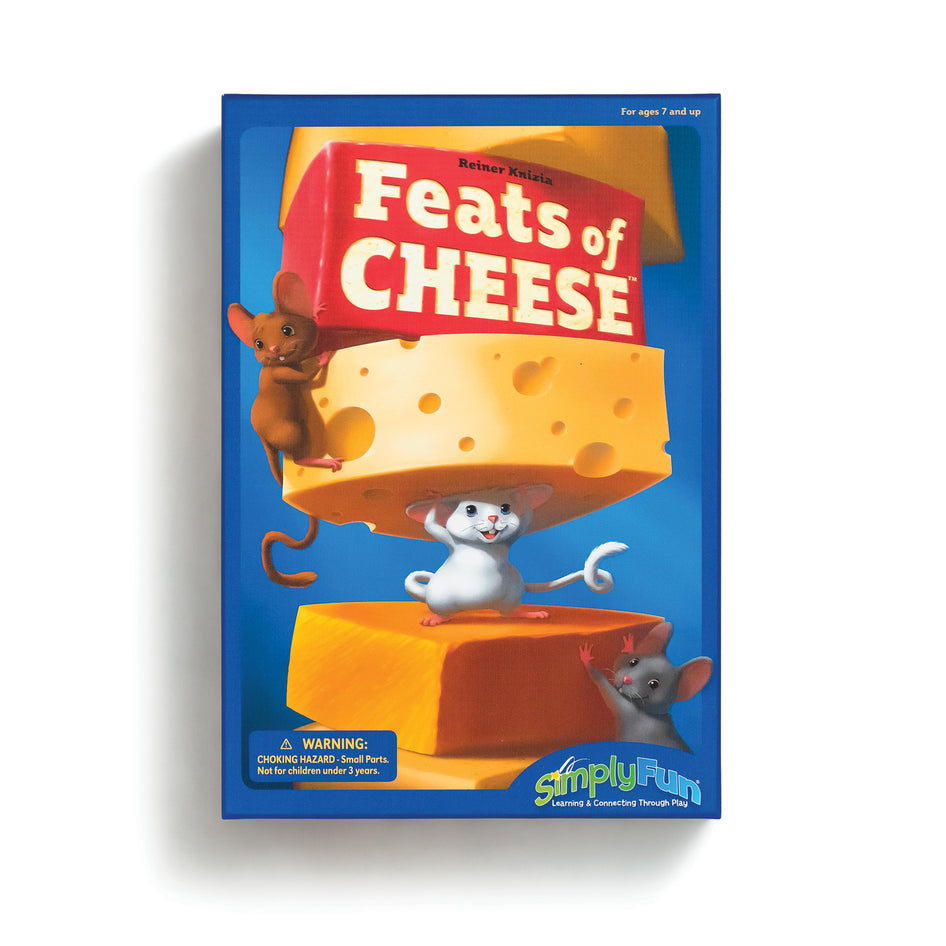 Feats of Cheese by SimplyFun is a fun physics game for ages 7 and up.