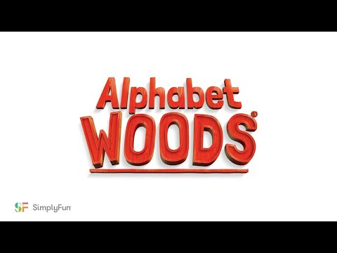 Alphabet Woods educational board game by SimplyFun for kids aged 5 and up