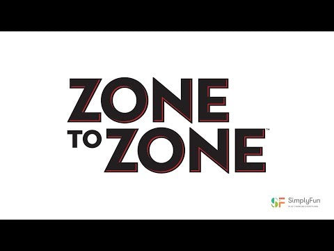 Zone to Zone by SimplyFun is a fun spatial reasoning and probability game featuring a wooden board.