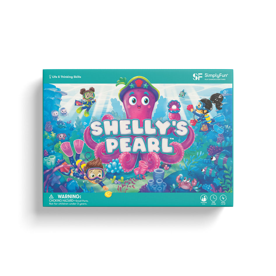 Shelly's Pearl by SimplyFun is an early trading game for ages 4 and up.