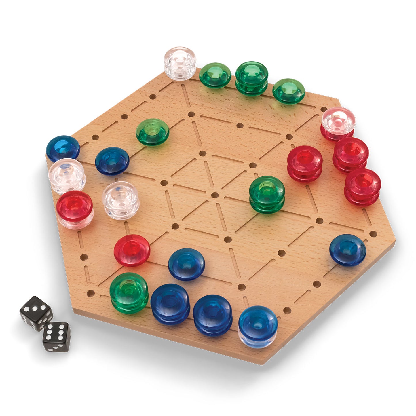 Zone to Zone - Wooden Gameboard Strategy & Dice Game