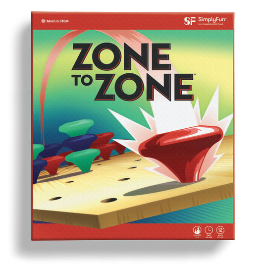 Zone to Zone - Wooden Gameboard Strategy & Dice Game